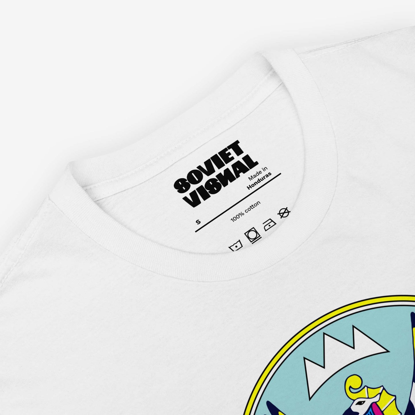 T-shirt featuring the Altai Republic coat of arms, a unique emblem with Russian and Soviet design influences. Rare and striking symbol.