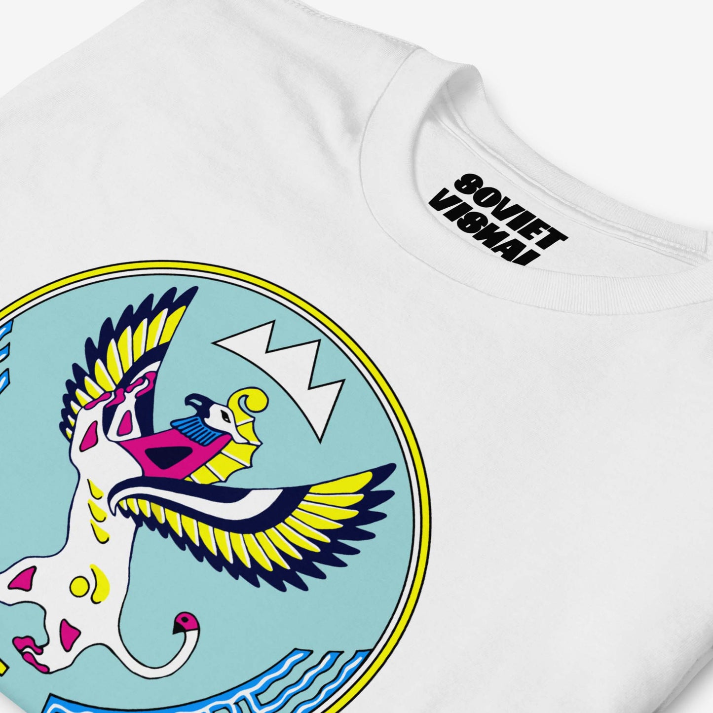 T-shirt featuring the Altai Republic coat of arms, a unique emblem with Russian and Soviet design influences. Rare and striking symbol.