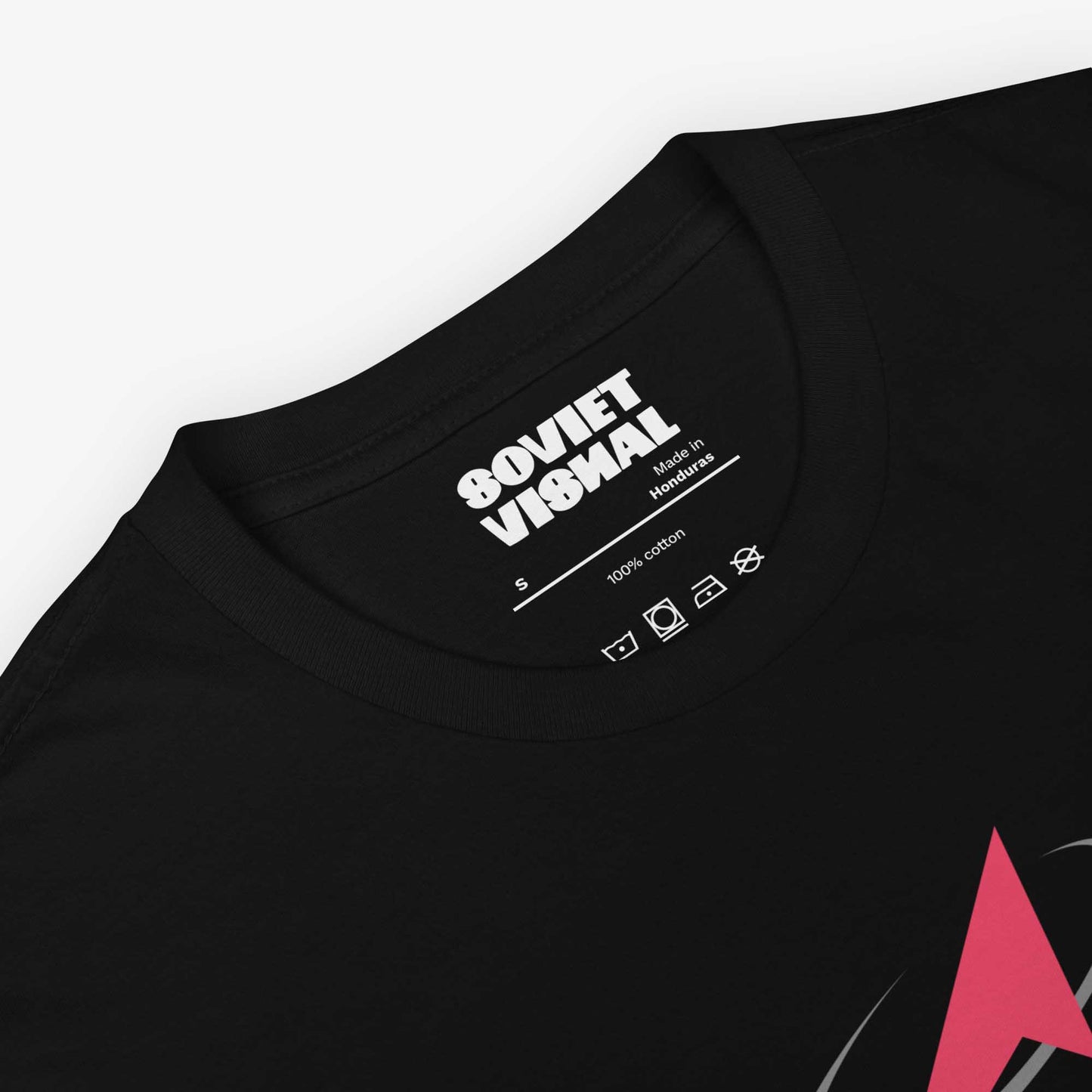 Roscosmos logo T-shirt in English, featuring the official emblem of Russia’s space agency on premium cotton fabric.