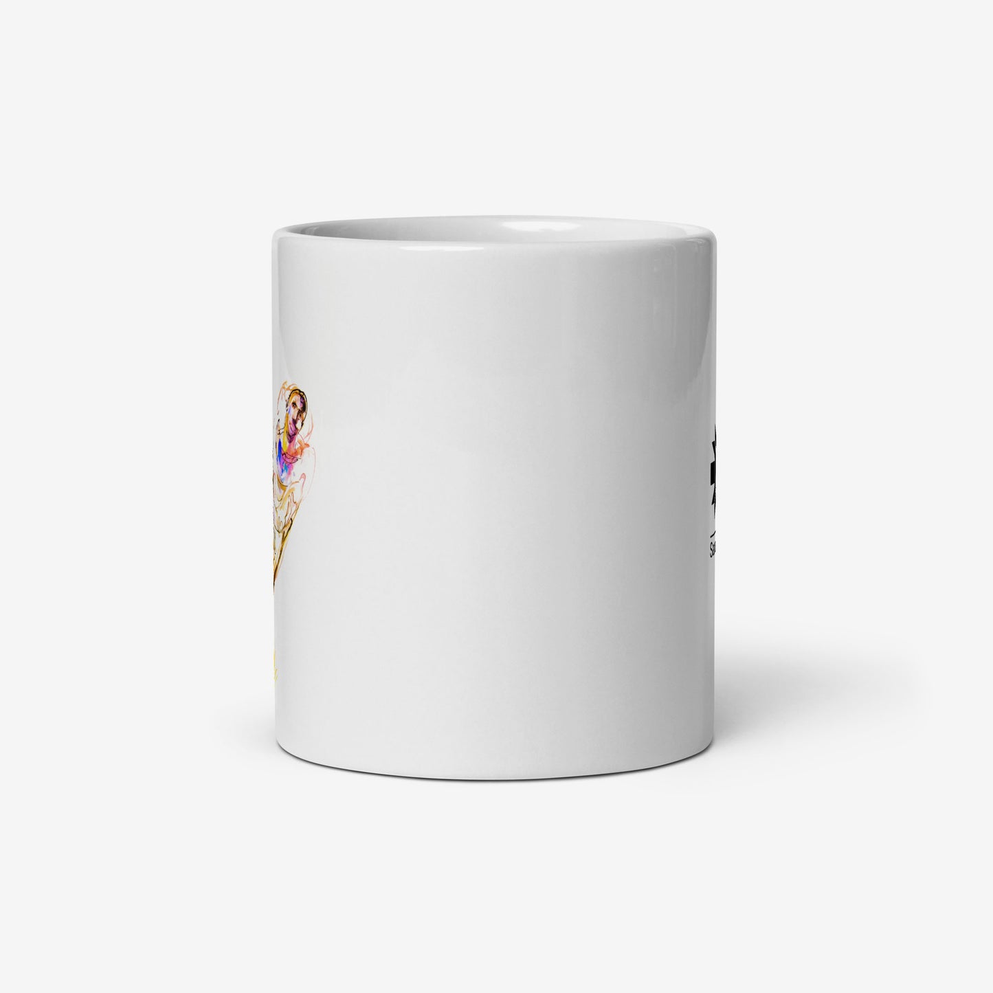 Mug with Figure Skating artwork from the Sarajevo 1984 Winter Olympics by Ismar Mujezinović