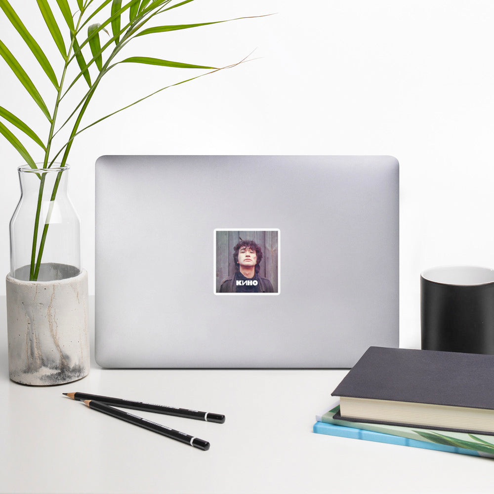 Viktor Tsoi, Gruppa KINO sticker on laptop' top