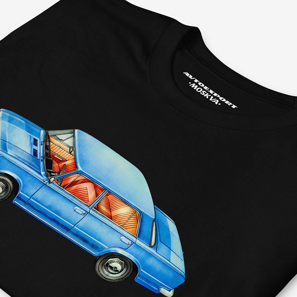 Lada Soviet Car T-Shirt - Rare Autoexport USSR Vintage Advertisement