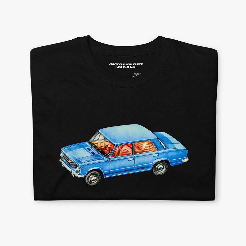 Lada Soviet Car T-Shirt - Rare Autoexport USSR Vintage Advertisement