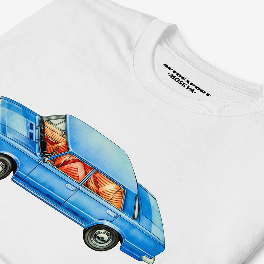 Lada Soviet Car T-Shirt - Rare Autoexport USSR Vintage Advertisement