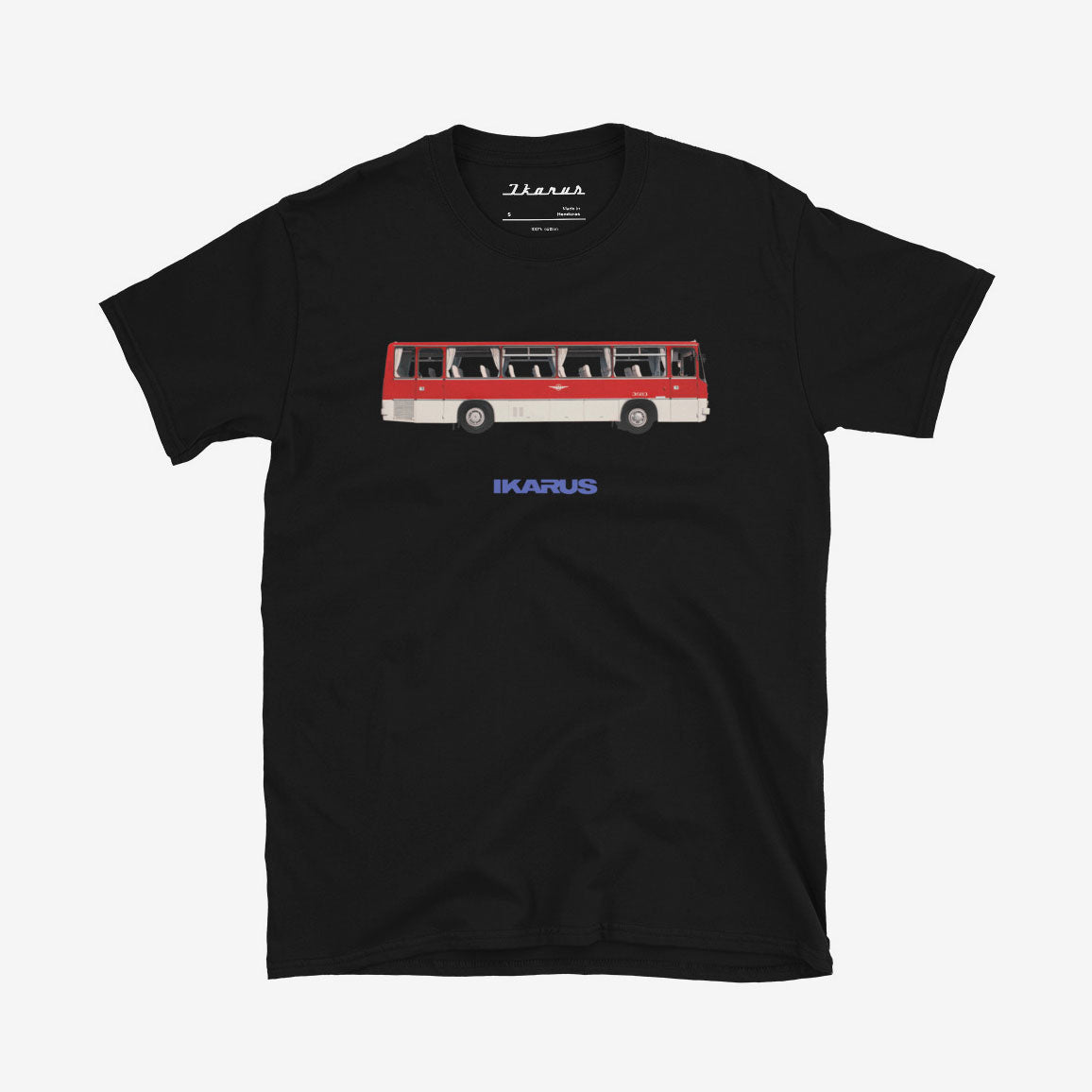 Ikarus bus T-shirt, Eastern Bloc and Soviet public transport nostalgia design