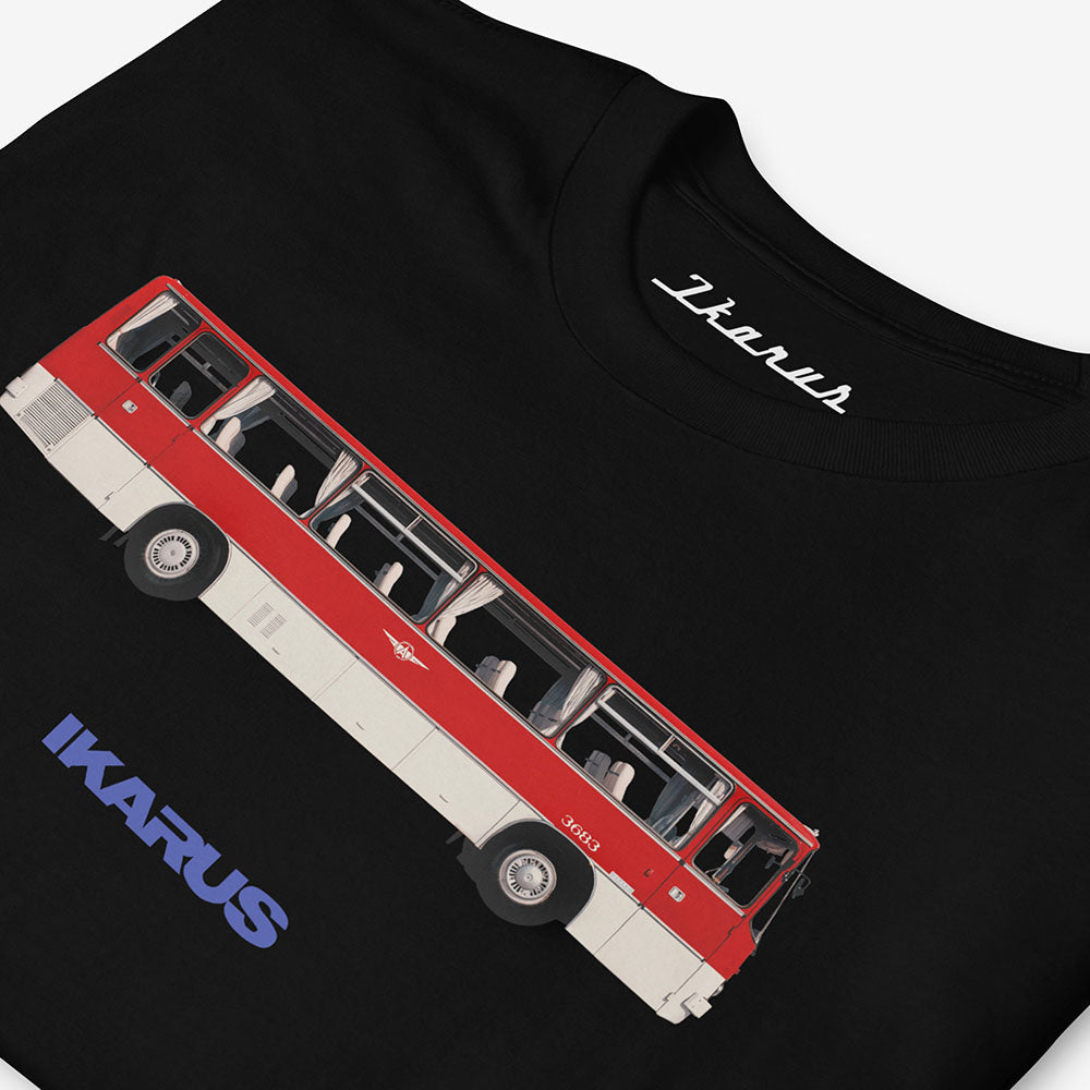 Ikarus bus T-shirt, Eastern Bloc and Soviet public transport nostalgia design