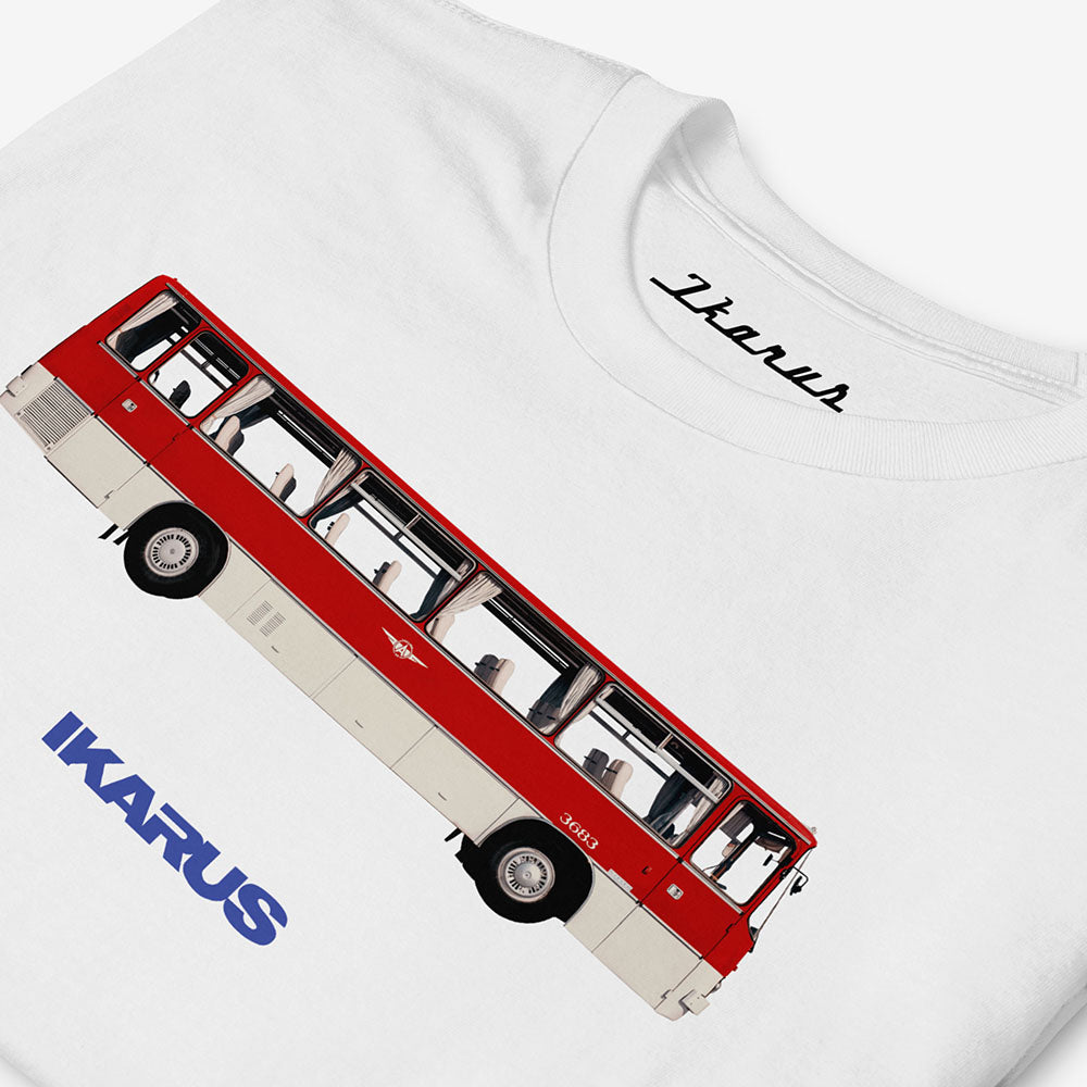 Ikarus bus T-shirt, Eastern Bloc and Soviet public transport nostalgia design