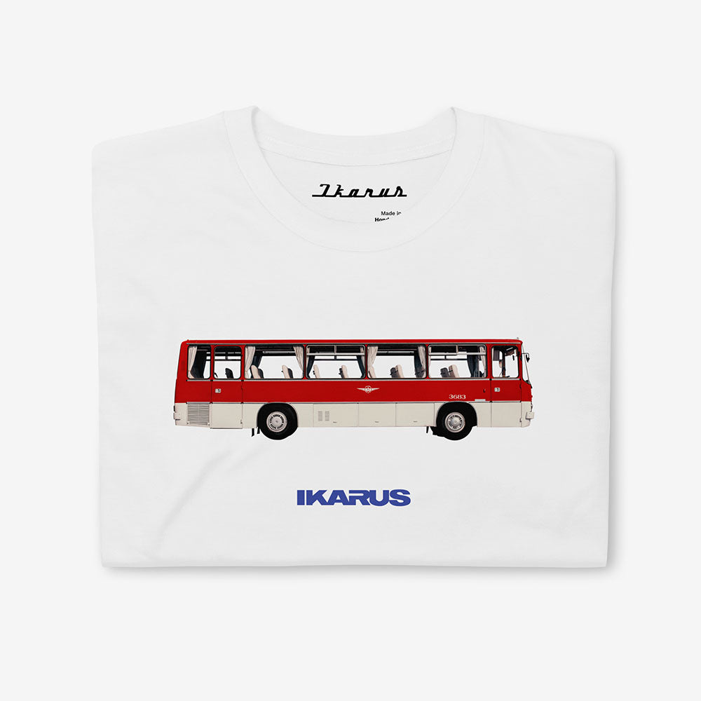 Ikarus bus T-shirt, Eastern Bloc and Soviet public transport nostalgia design