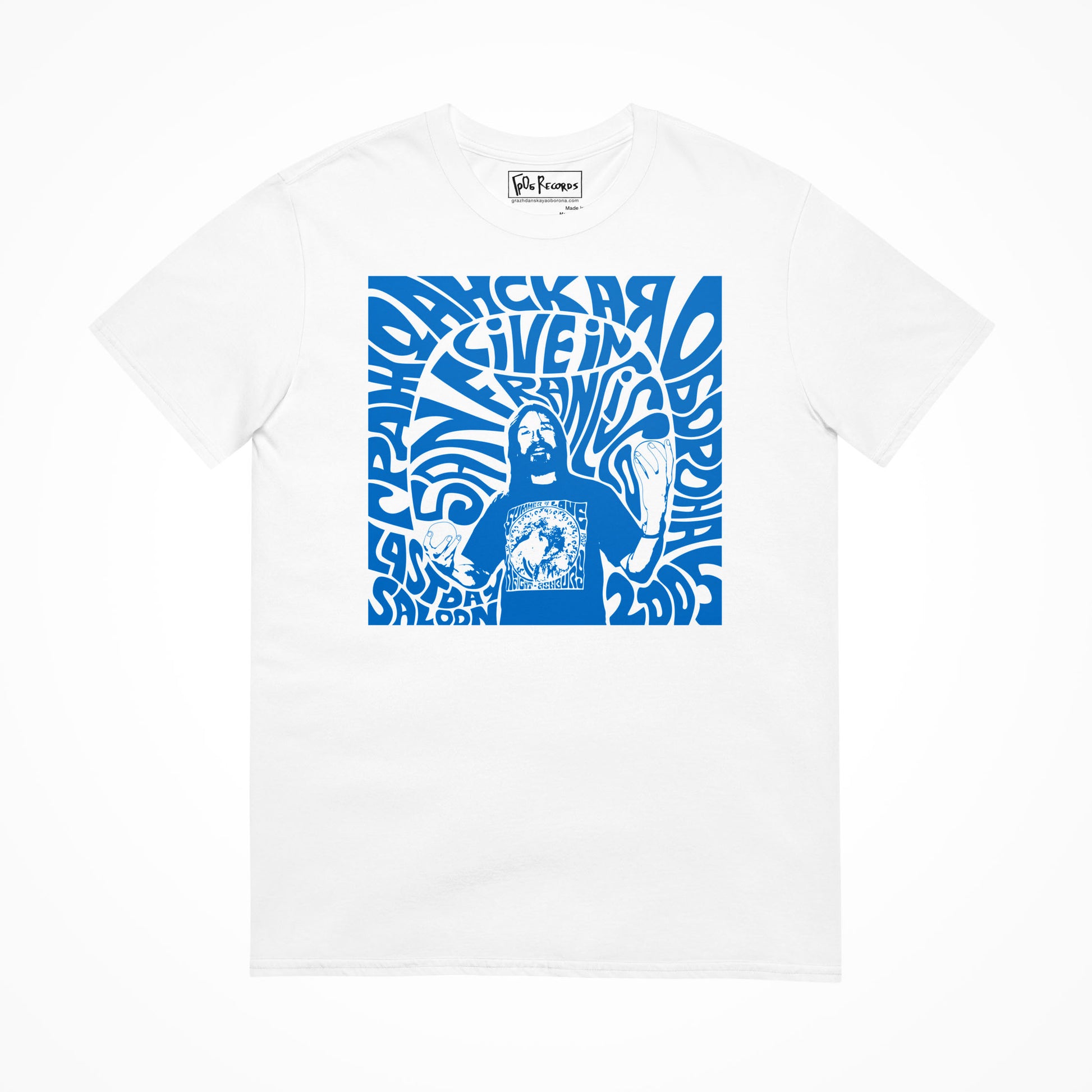 Egor Letov Grazhdanskaya Oborona, Live In San Francisco artwork, unisex white Tee