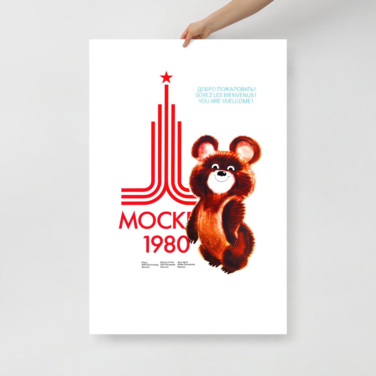 Moscow 1980 soviet olympic poster large