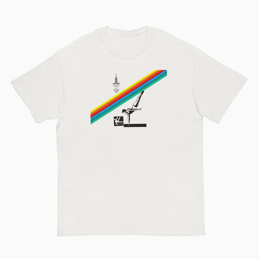 Vintage Soviet Moscow 1980 Olympics white unisex Tee