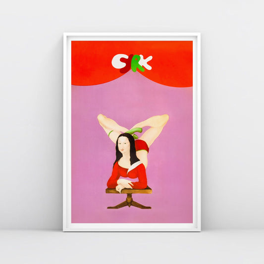 Mona Lisa CYRK circus poster – rare 1972 Polish Soviet artwork, large 24×36 print