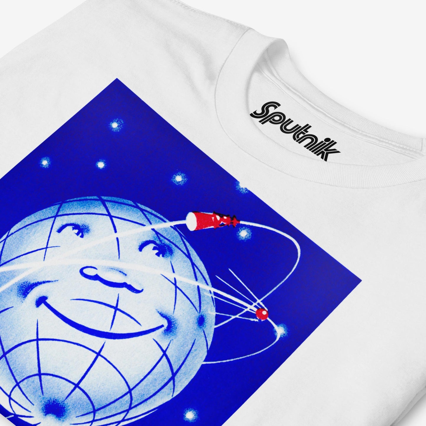 Soviet Sputnik T-shirt – First satellite design from USSR space propaganda, unisex