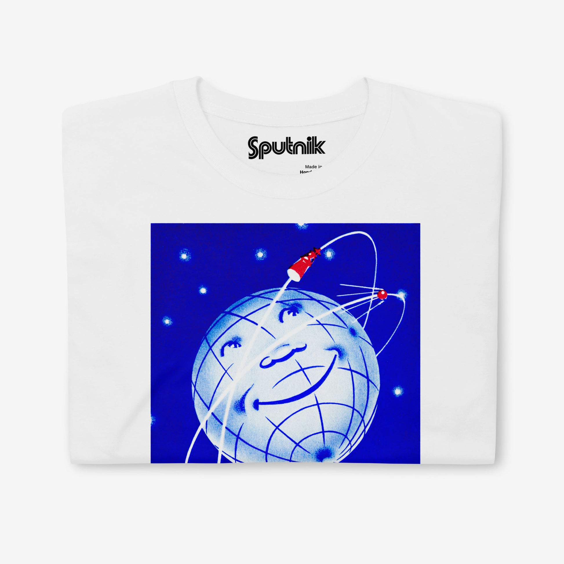 Soviet Sputnik T-shirt – First satellite design from USSR space propaganda, unisex