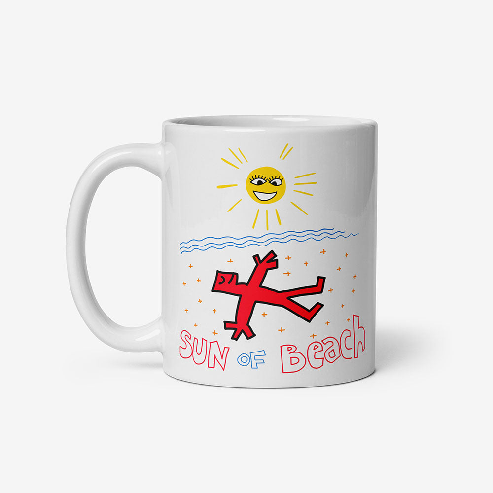 Viktor Tsoi Sun of Beach Mug featuring his own painting