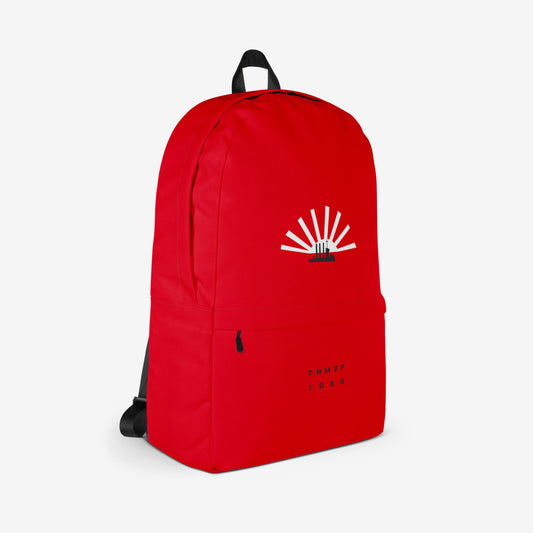 Timur Novikov "Aurora" (1988) backpack, rare Soviet avant-garde artwork. Durable, high-resolution print, exclusive to Soviet Visual.