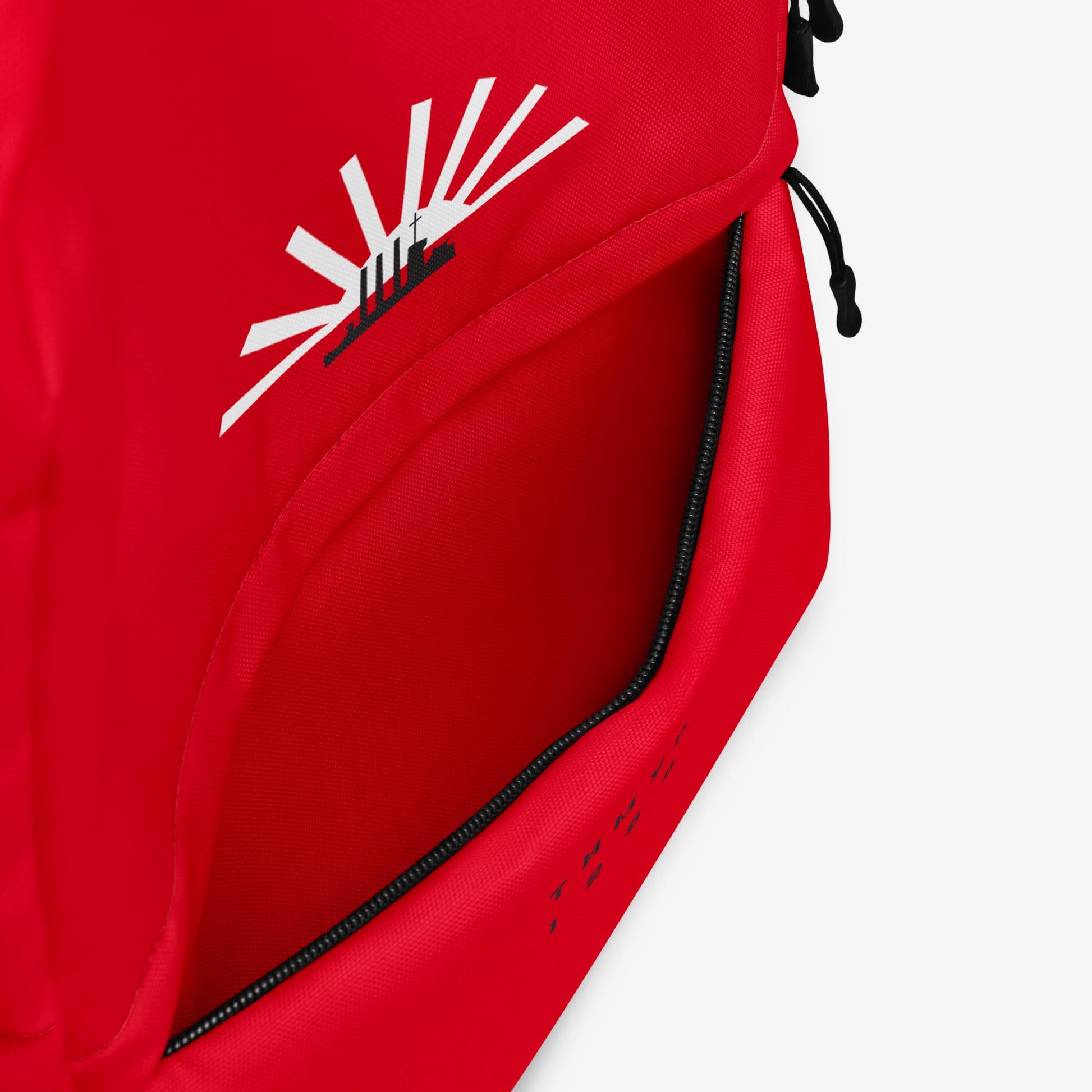Timur Novikov "Aurora" (1988) backpack, rare Soviet avant-garde artwork. Durable, high-resolution print, exclusive to Soviet Visual.