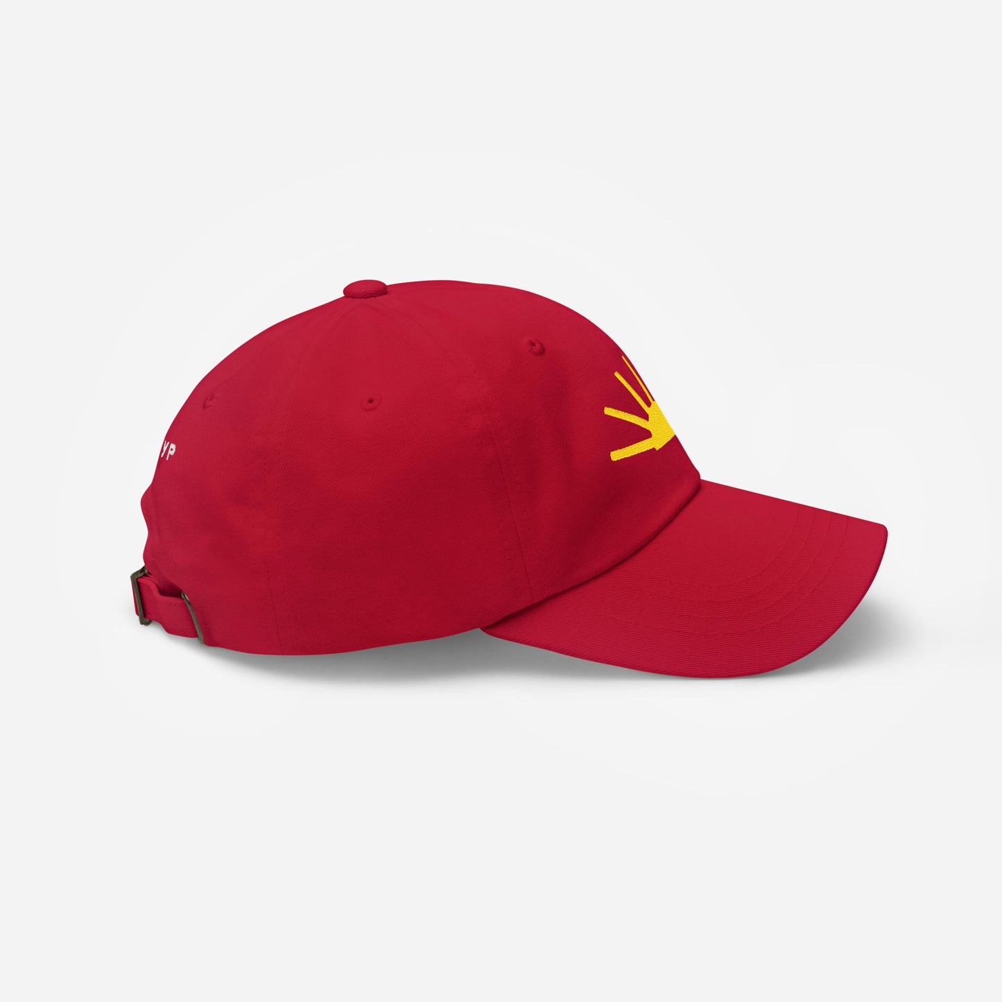 Timur Novikov "Sun" Dad Hat featuring embroidered Soviet avant-garde artwork. Adjustable strap, premium quality, exclusive to Soviet Visual.